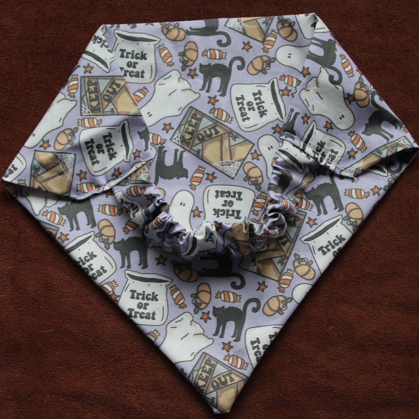 Ghost Trick or Treat Scrunchie Bandana