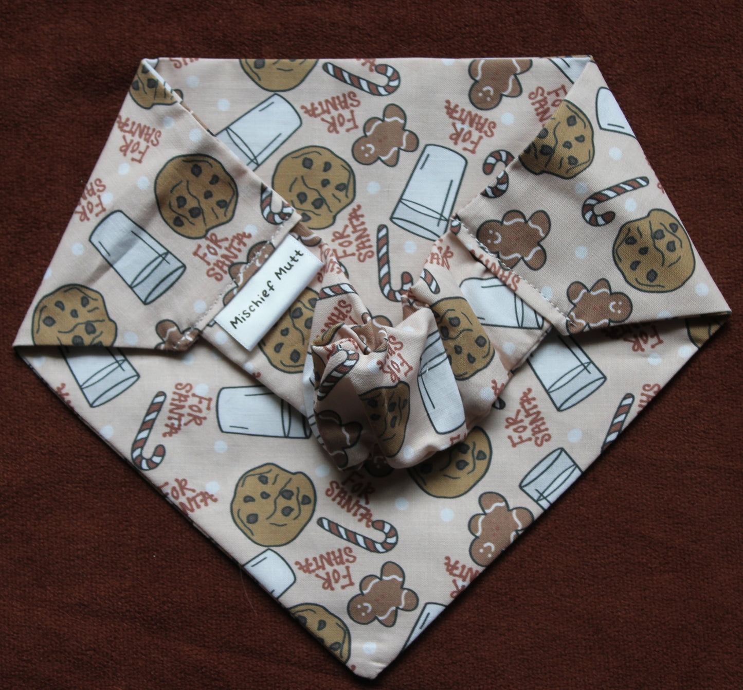 Cookies for Santa Scrunchie Bandana