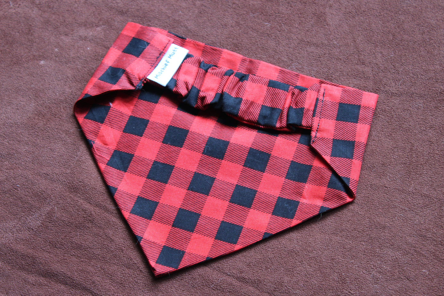 Plaid Scrunchie Bandana