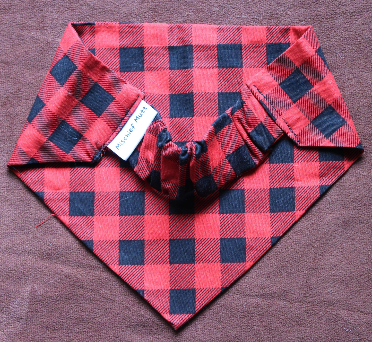 Plaid Scrunchie Bandana