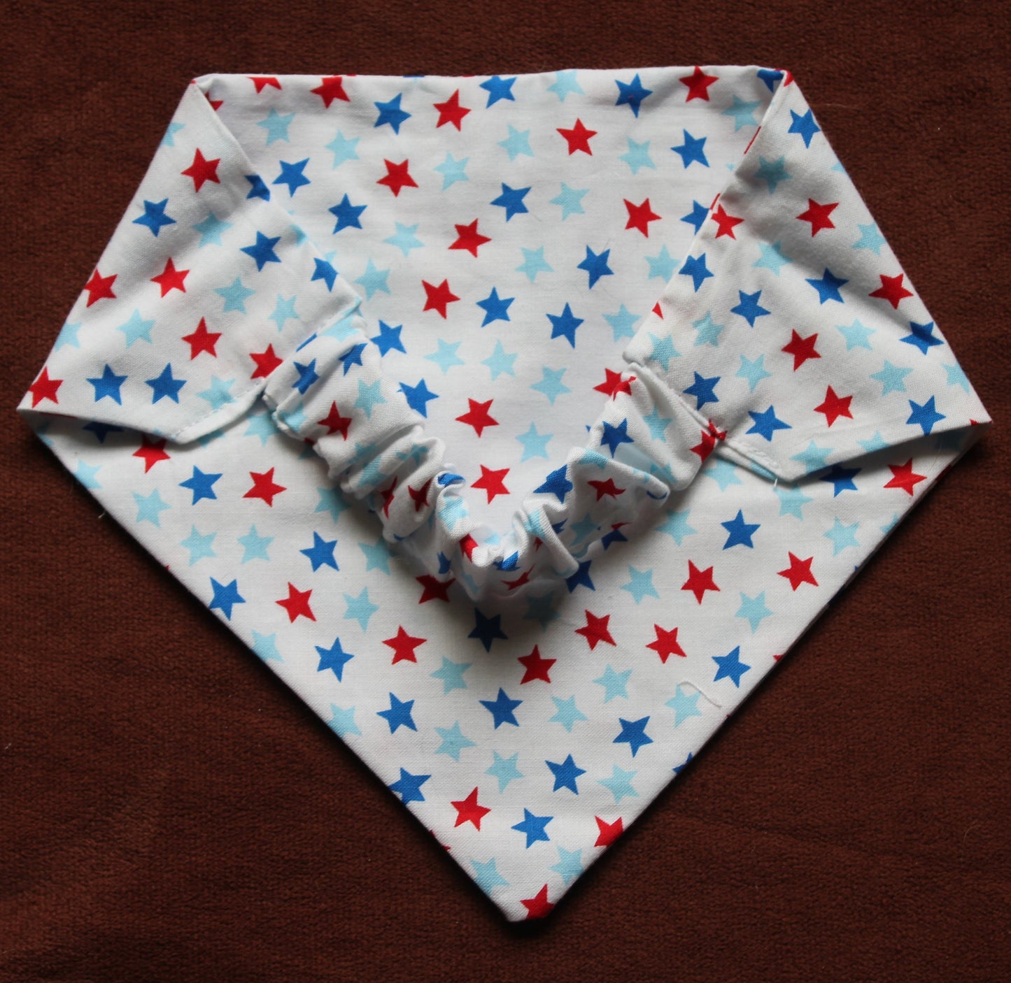 American Stars on White Scrunchie Bandana