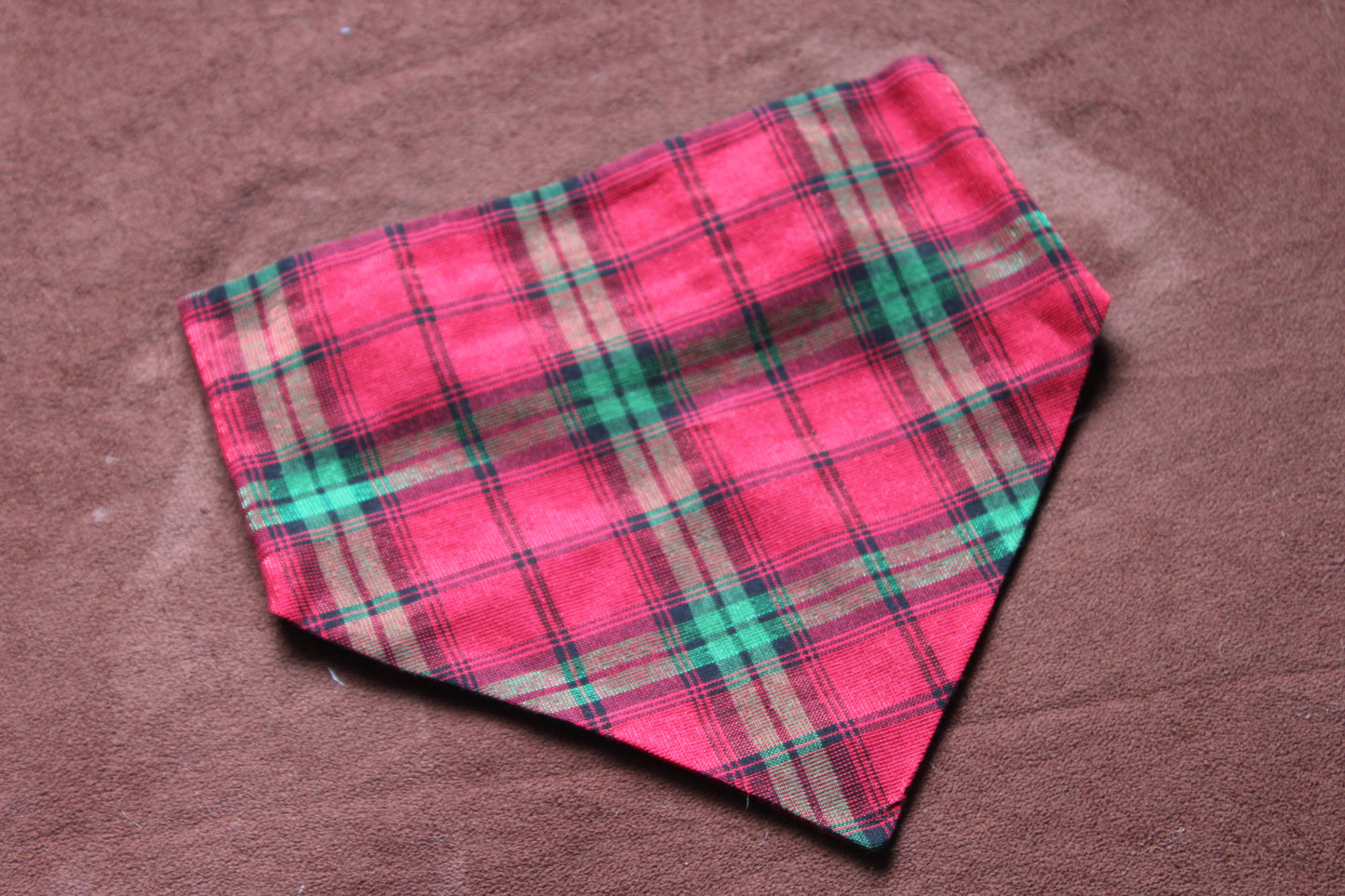 Christmas Plaid Scrunchie Bandana