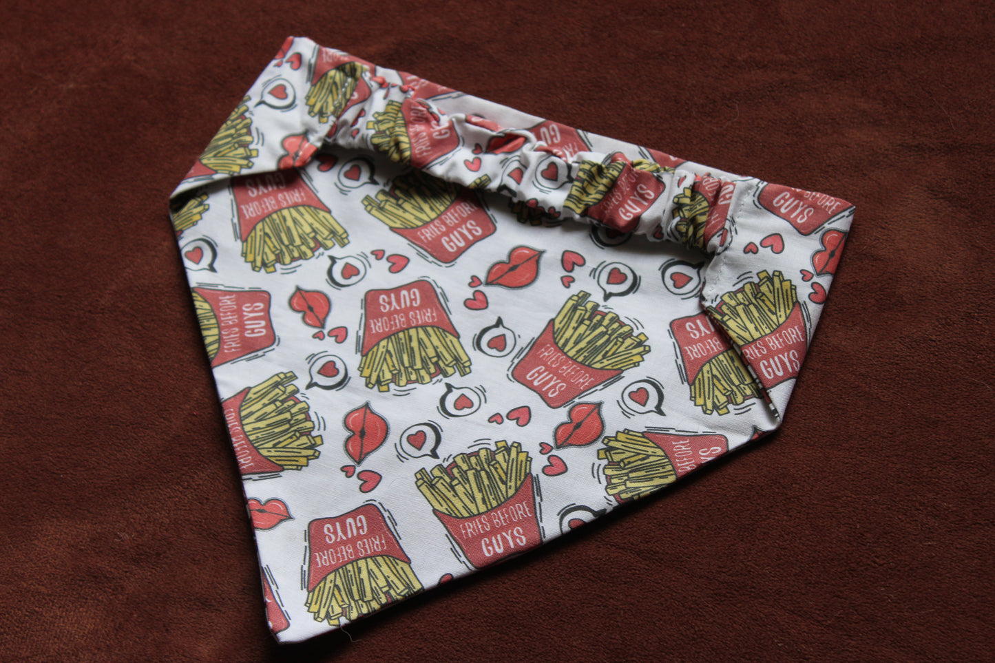 Fries Over Guys Scrunchie Dog Bandana