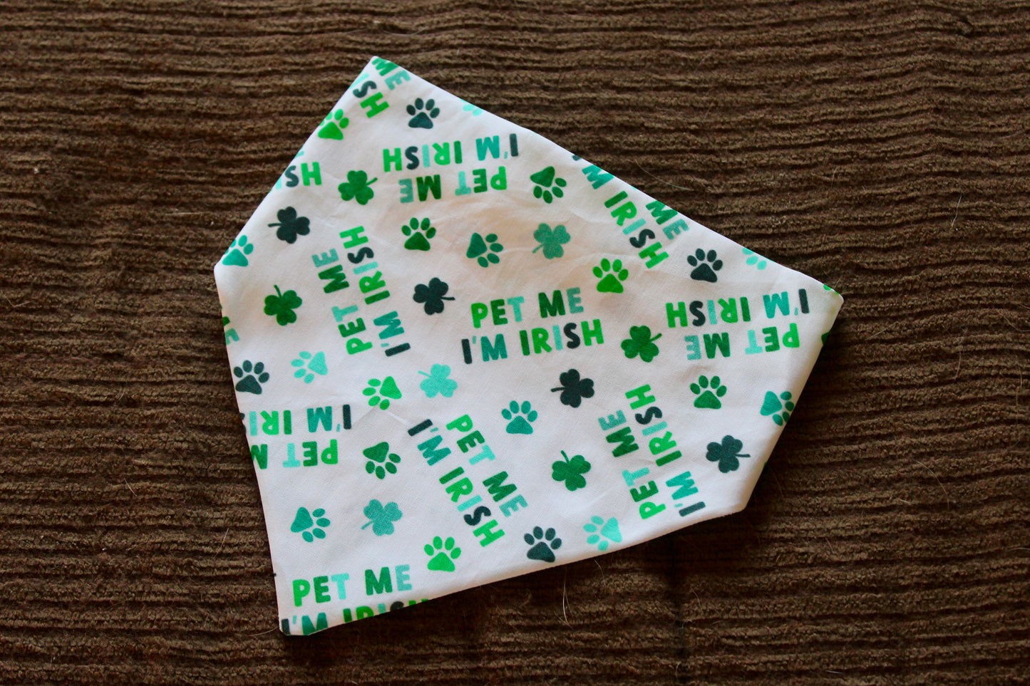 Pet me I'm Irish Scrunchie Bandana