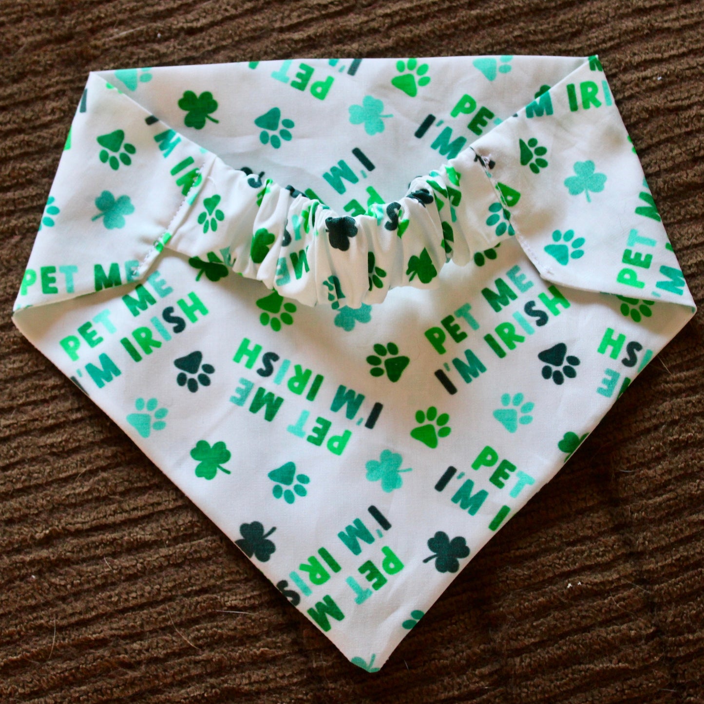 Pet me I'm Irish Scrunchie Bandana