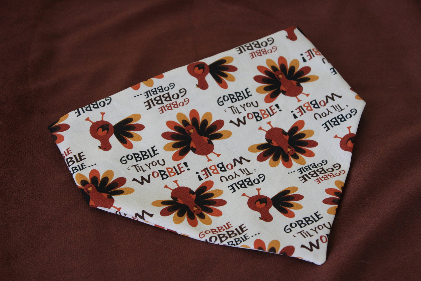 Gobble 'Till You Wobble Scrunchie Bandana