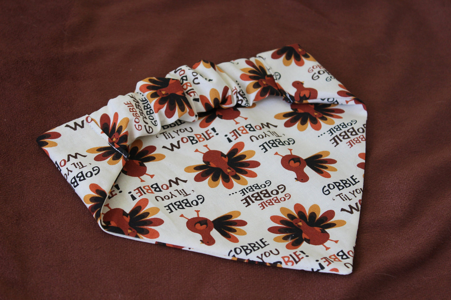 Gobble 'Till You Wobble Scrunchie Bandana